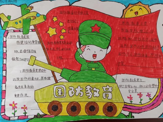 小学生军事手抄报初中生国防手抄报图片大全