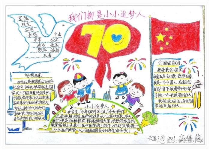 我们都是小小追梦人长厦小学手抄报创作大赛优秀作品展示