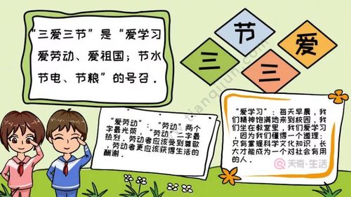 青口育才小学大队部为同学们搜集整理的三爱三节手抄报合集勤以