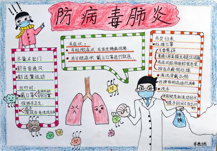 党群协力共同战疫沙湖社区防疫服务项目之家庭同战疫手抄报作品