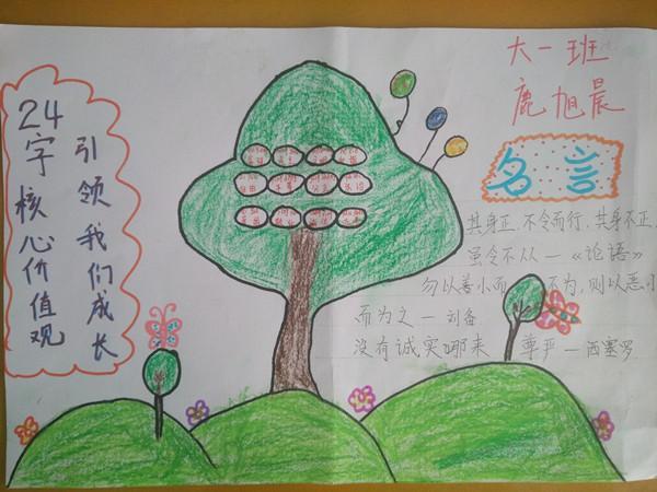 幼儿园中班作业手抄报简笔画