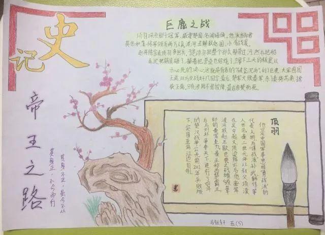 小闫英新浪博客史记卡通插画宣传小报手抄报儿童卡通史记word手抄报