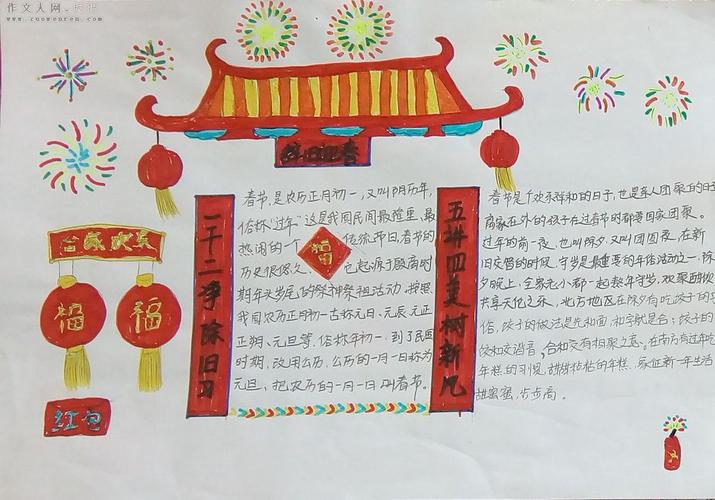 2020喜迎新年手抄报作品