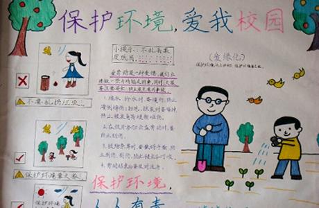 绿色环保手抄报保护环境小学生手抄报