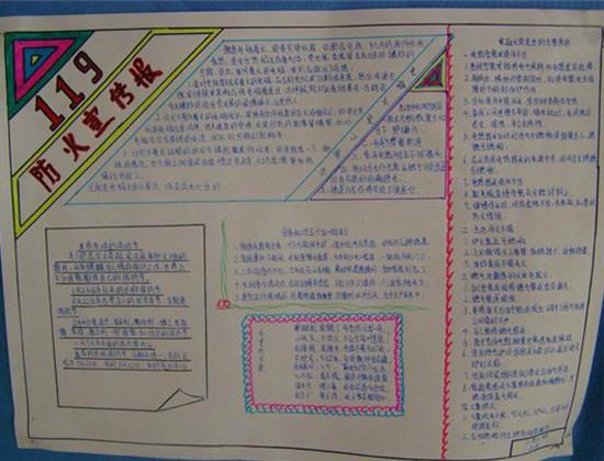 消防安全手抄报版面设计