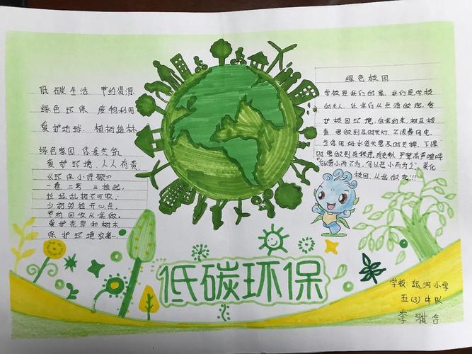 通州区第二届节能低碳主题手抄报投票开始啦请戳我为五年级组投票