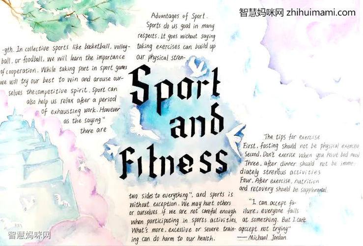 sportsandfitness主题英语手抄报10张