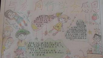 学会尊重学会感恩手抄报感恩手抄报