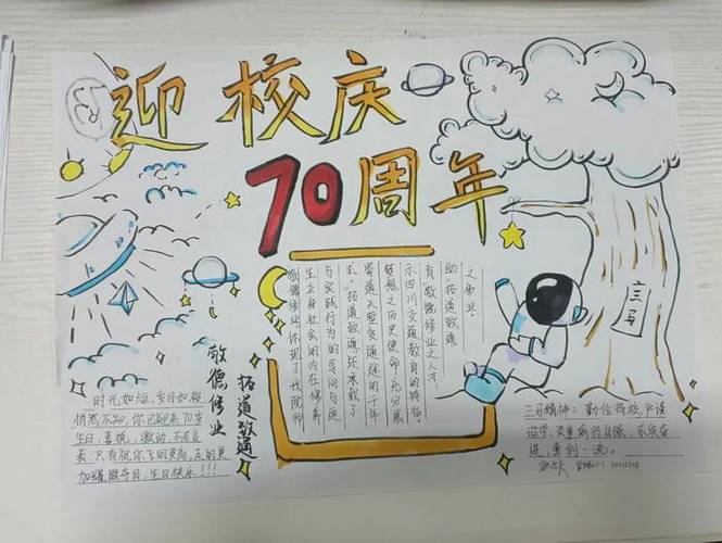 学校70周年校庆手抄报精选10张