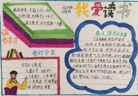 有关于热爱读书的手抄报 热爱读书的手抄报