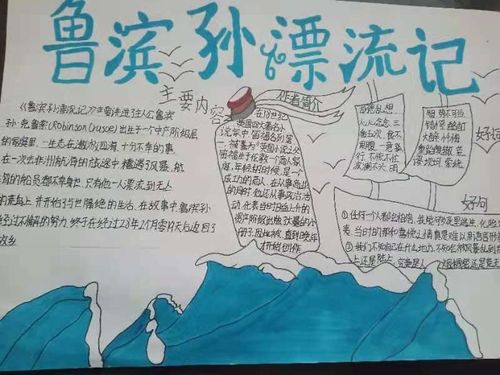 假期快乐阅读《鲁滨孙漂流记》第一期手抄报展示