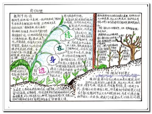 一年级植树节手抄报图片内容2017年植树节手抄报内容