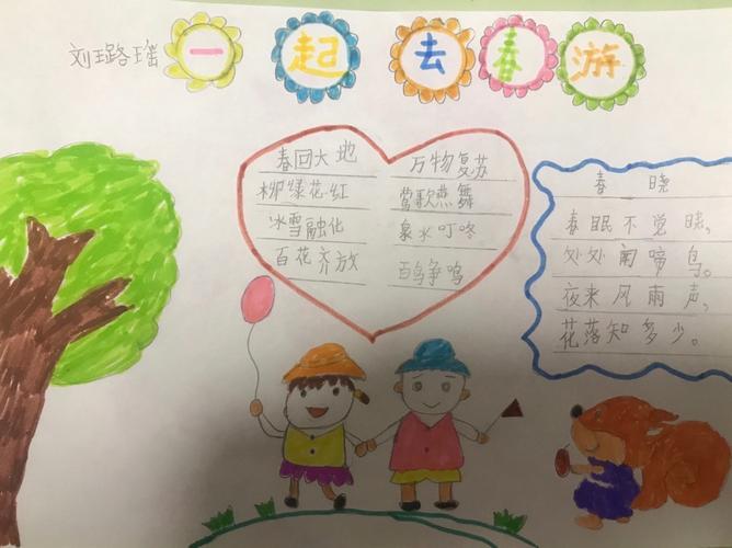 东汉小学 一年级1班 手抄报美术作品