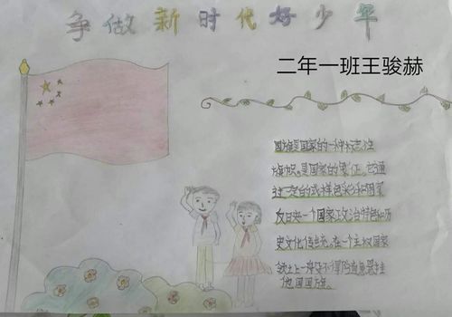 龙山乡学校争做新时代好队员手抄报主题教育活动