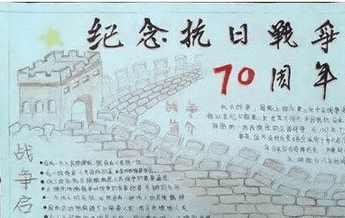 1945年重大战役手抄报5年级手抄报