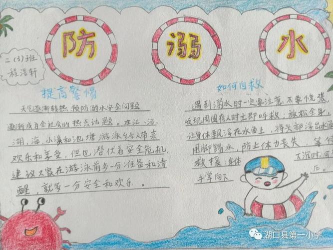 防溺水手抄报大全图片小学生精选11张作文吧手抄报