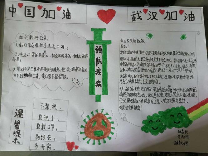 龙华中心小学开展《同舟共济 共战疫情》绘画与手抄报主题活动