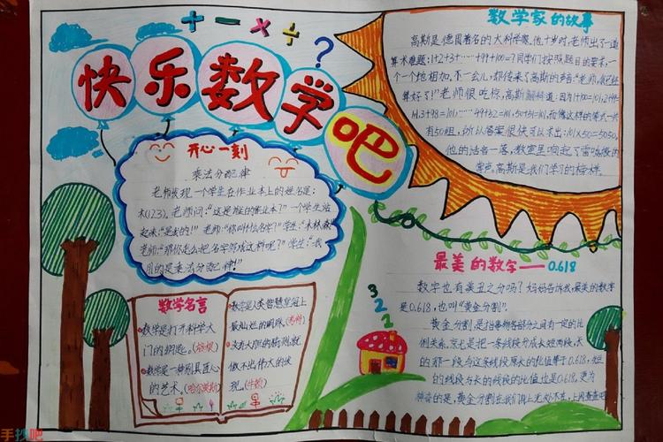 小学四年级数学手抄报