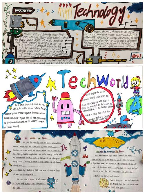 英语科技手抄报获奖作品