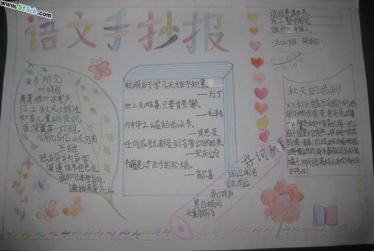 小学六年级语文手抄报3幅