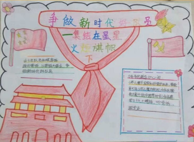 小学生争做新时代好队员手抄报图片