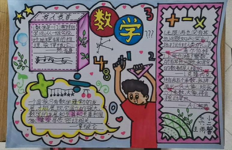 发挥想象 奇妙创造仁厚里小学六年级数学手抄报活动如期举行