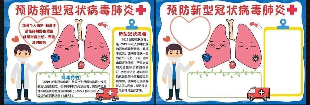 新型冠状病毒肺炎方面的手抄报读书方面的手抄报