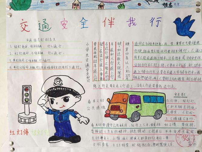 乌兰浩特市红云希望小学举行我是交通宣传员主题手抄报比赛总结表彰