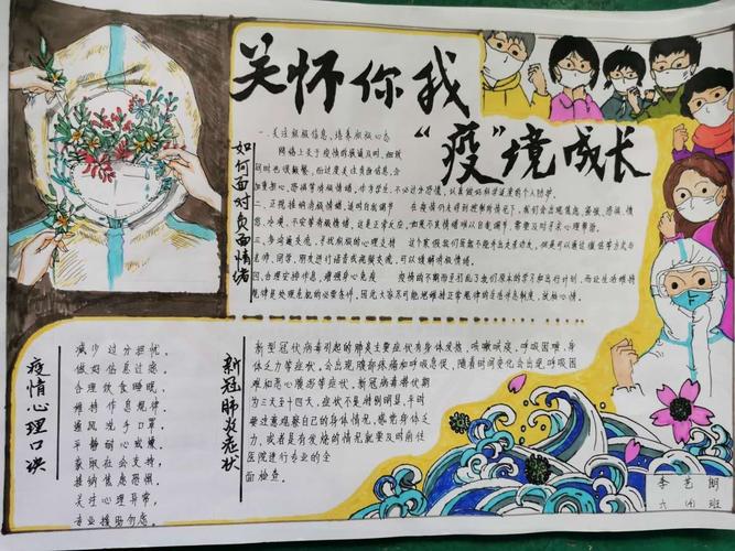 竹秀园中心小学开展了以关怀你我'疫'境成长为主题的心理手抄报