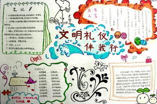 以文明为主题的手抄报-黑板报展国学经典风采义和小学国学经典板报