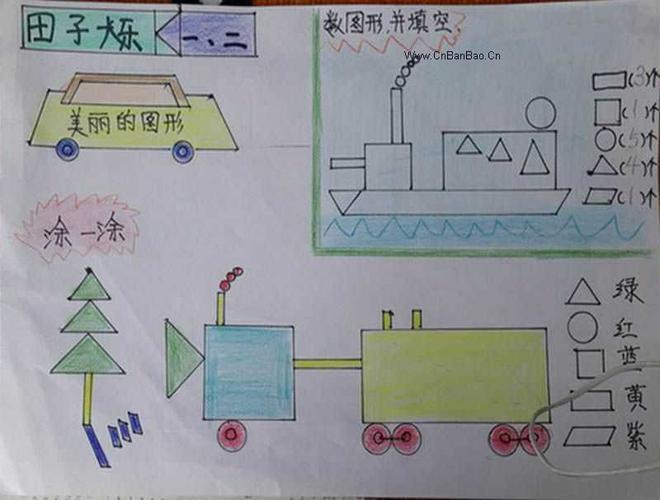 用你学过的平面图形绘制一幅手抄报数学图形手抄报