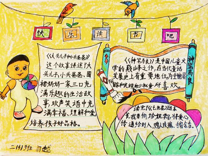 分享阅读的快乐暨实验小学小中队读书手抄报作业展