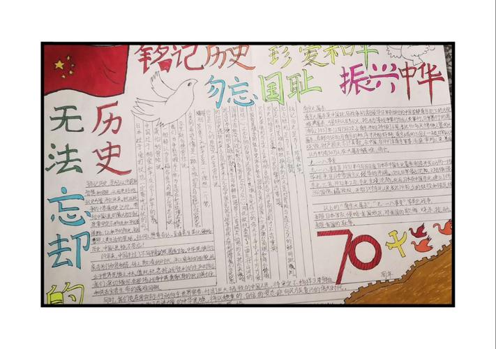 丰县东关小学铭记历史振兴中华 国家公祭日主题系列教育手抄报