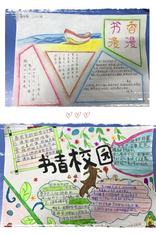 爱阅读爱动手书香校园手抄报也是汇集了同学们的精彩创意.