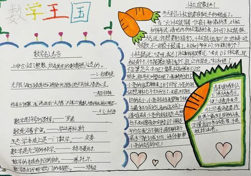 桓仁县雅河小学林长海手抄报数学王国