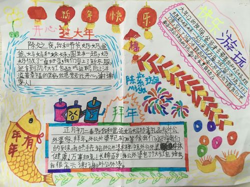 小学生春节手抄报图片大全