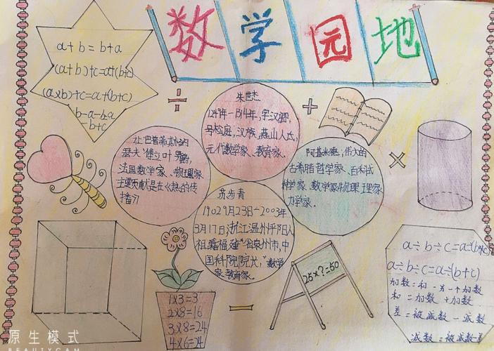 趣味数学快乐无限秦韵小学四一班数学手抄报比赛展评活动