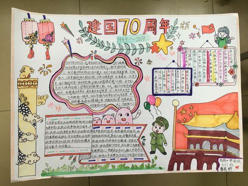 大同一中南校纪念建国70周年祖国我为你骄傲手抄报比赛