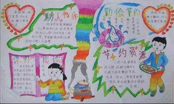 关于小学生勤俭节约手抄报