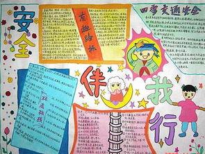 安全出行争做文明小学生手抄报小学生手抄报