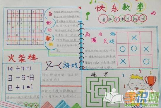 小学学习方法 五年级方法 五年级数学   好看的五年级上册数学手抄报