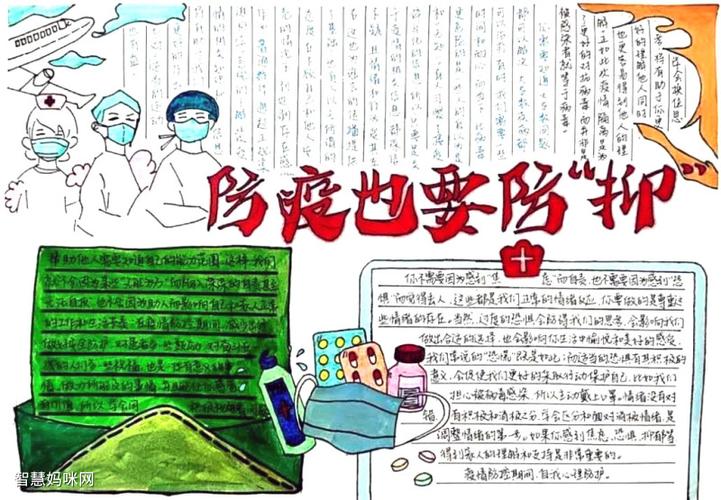 关于疫情防控的手抄报图片-图1