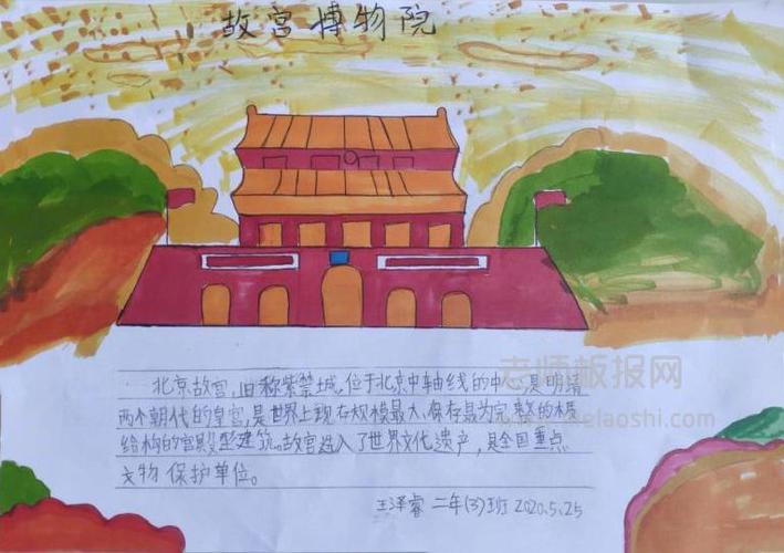 小学生手抄报 故宫博物院