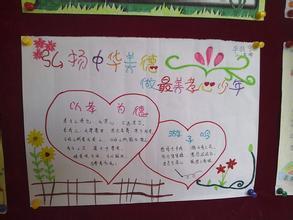 学习最美孝心少年手抄报 学习手抄报