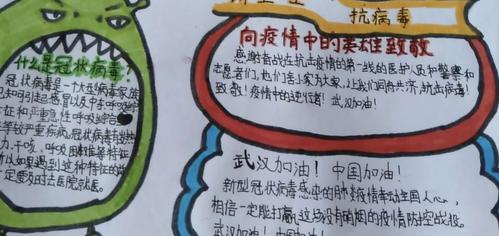 义兴小学开展欢乐宅在家 同心抗疫情手抄报活动