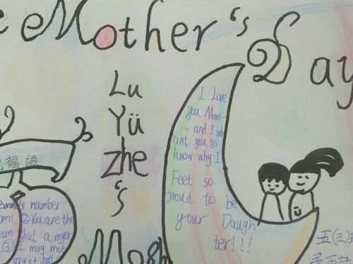 happy mother's day 五年级母亲节活动英语手抄报