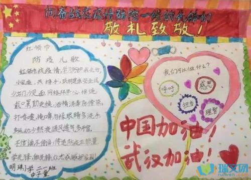 小学生关于防控疫情的手抄报