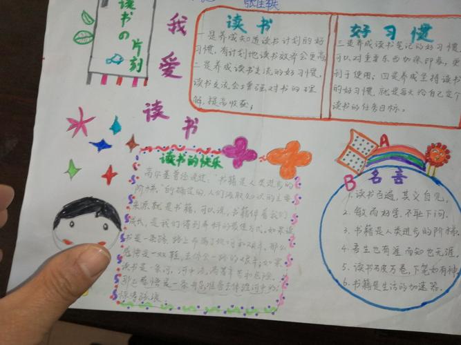 示范区夏营小学举行读书手抄报优秀作品展评活动