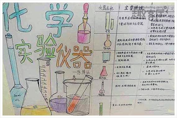 初中化学仪器是板报 - 我家的国庆手抄报