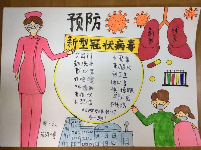 其它 众志成城抗击疫情手抄报明仁小学四年六班 写美篇万众一心